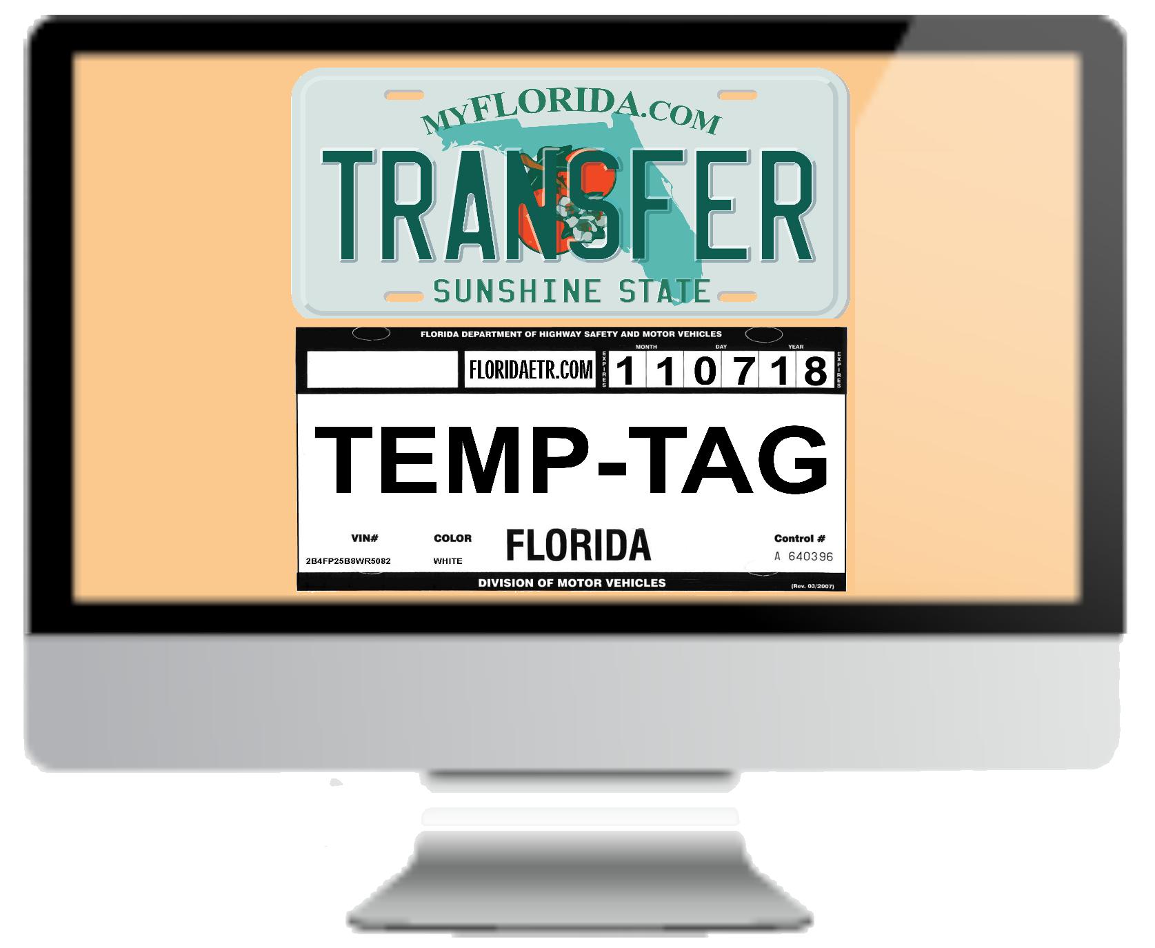 florida temp tags